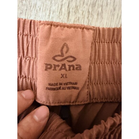 Prana Womens XL Kanab Pants Pull On Jogger Hiking Clay Orange / Mocha - Picture 2 of 7